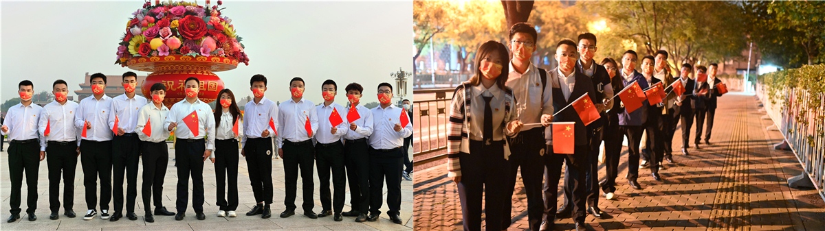 中建庆祝国庆,中建土木公司领导班子海外事业部