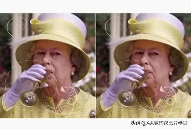 女王拿红酒杯对比名媛,女王喝红酒