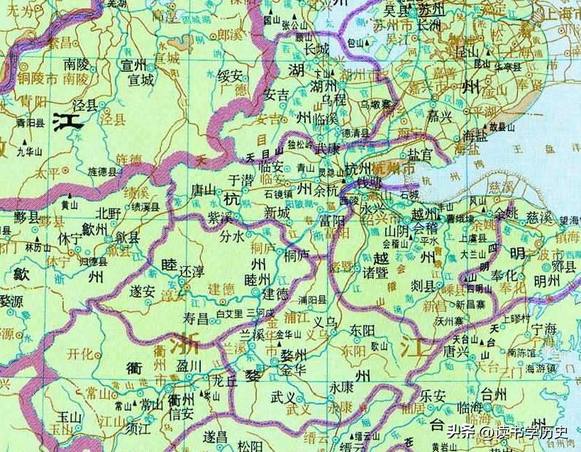 杭州历史地图高清版大图,浙江省地图杭州市地图高清版大图