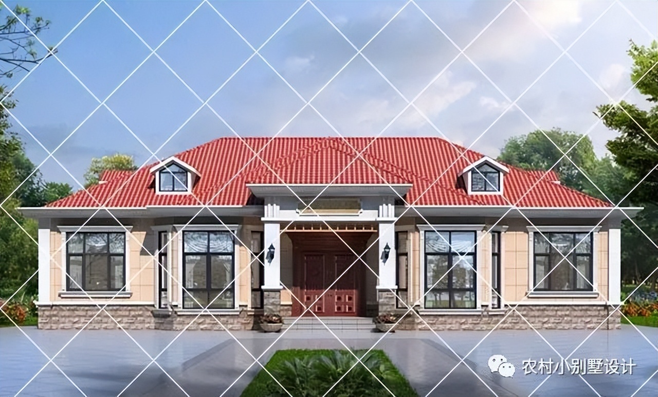 一层半层小别墅新款农村自建房,农村自建房一层别墅设计最新款