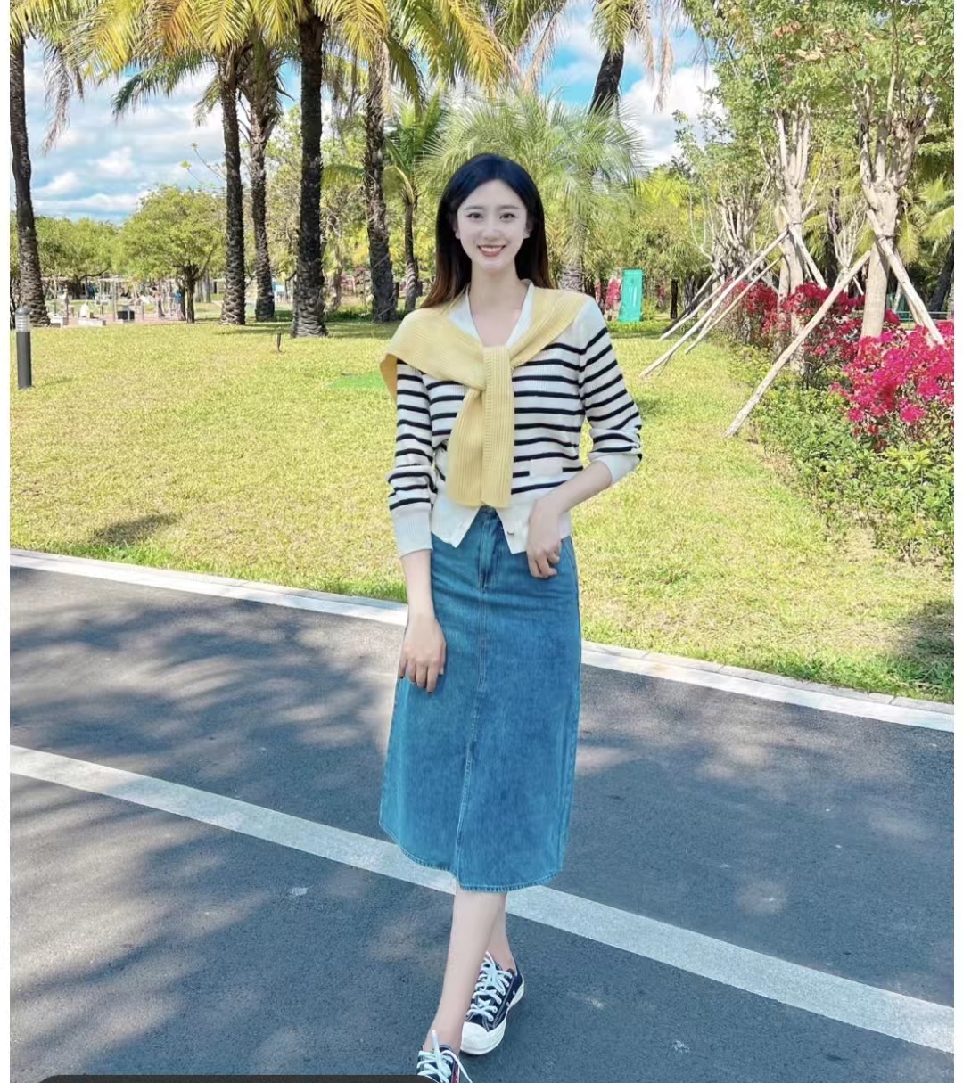 牛仔衫早春穿搭,复古牛仔衫女设计感小众早春