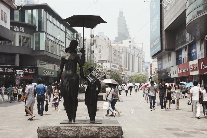 合肥淮河路步行街入口处,合肥淮河路步行街裸眼3d位置