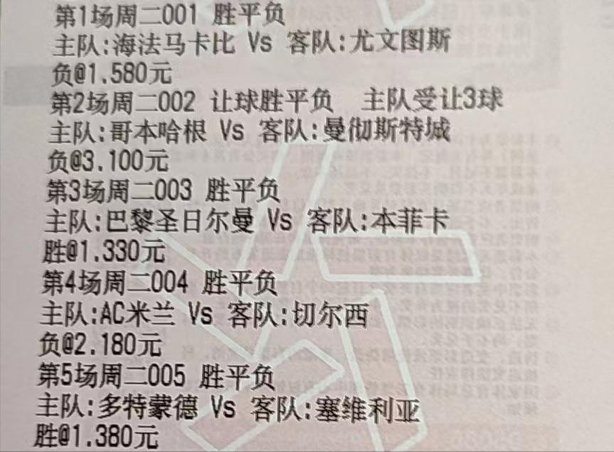 周六欧洲豪门联赛5串1竞彩精选,竞彩足球今日推荐实单曼城