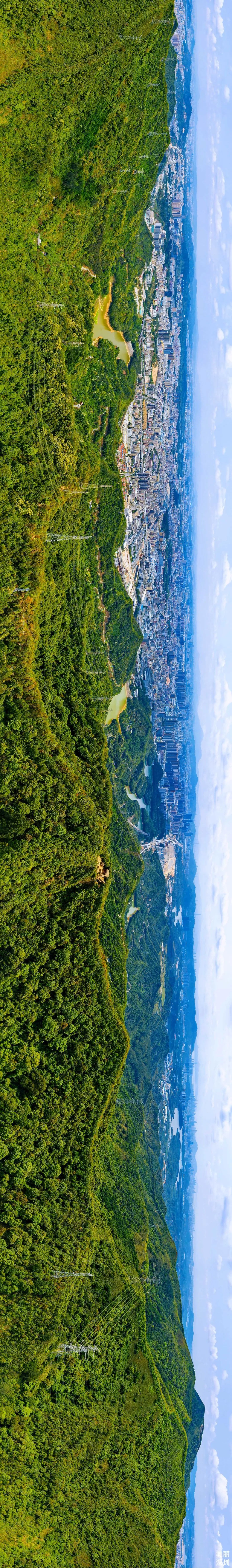 深圳莲花山公园航拍,航拍深圳凤凰山公园