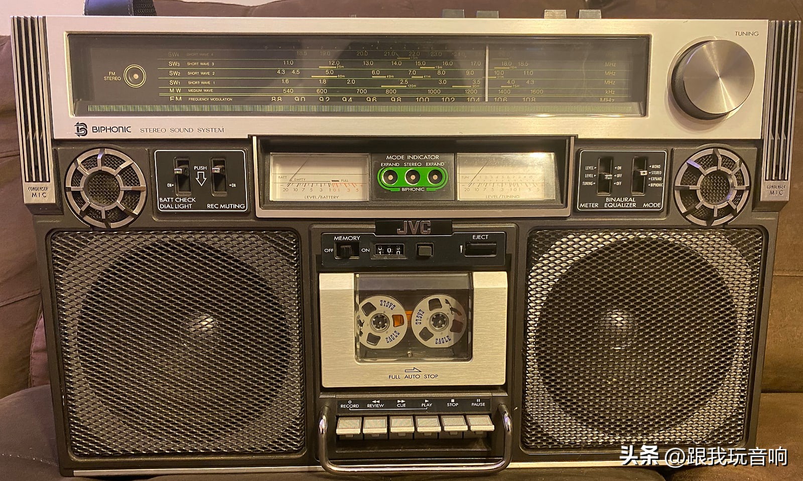 80年代jvc收录机,怀旧微型收录机音响