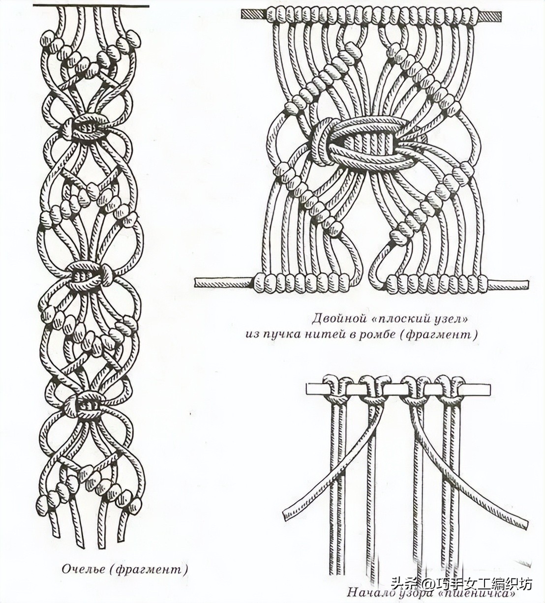 简单绳子编包包不用钩针,棉线绳编包包教程全过程