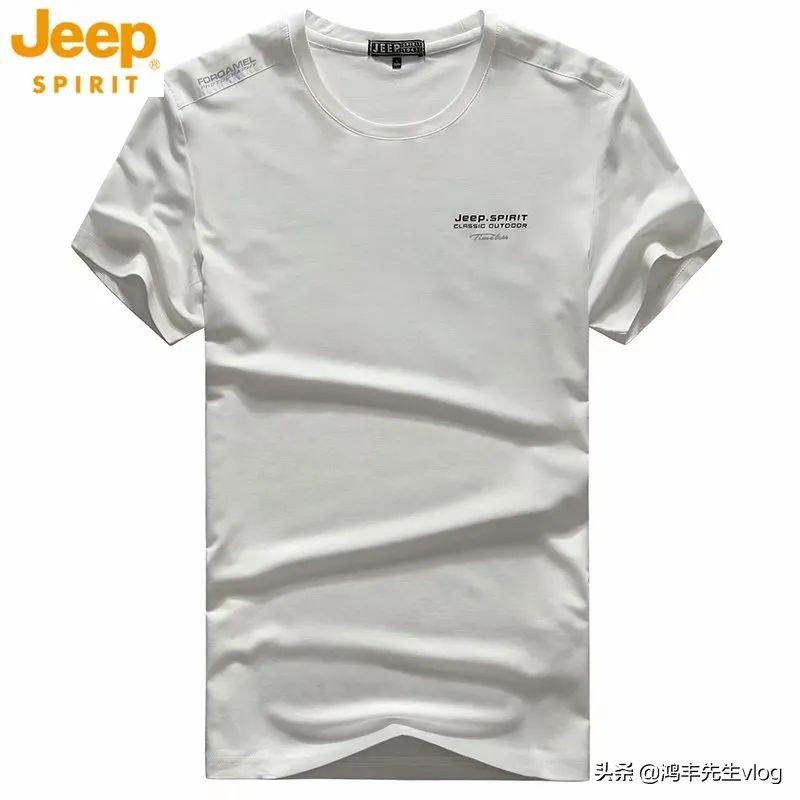 jeep短袖t恤专卖店男装翻领,jeep短袖t恤男纯棉官方正品