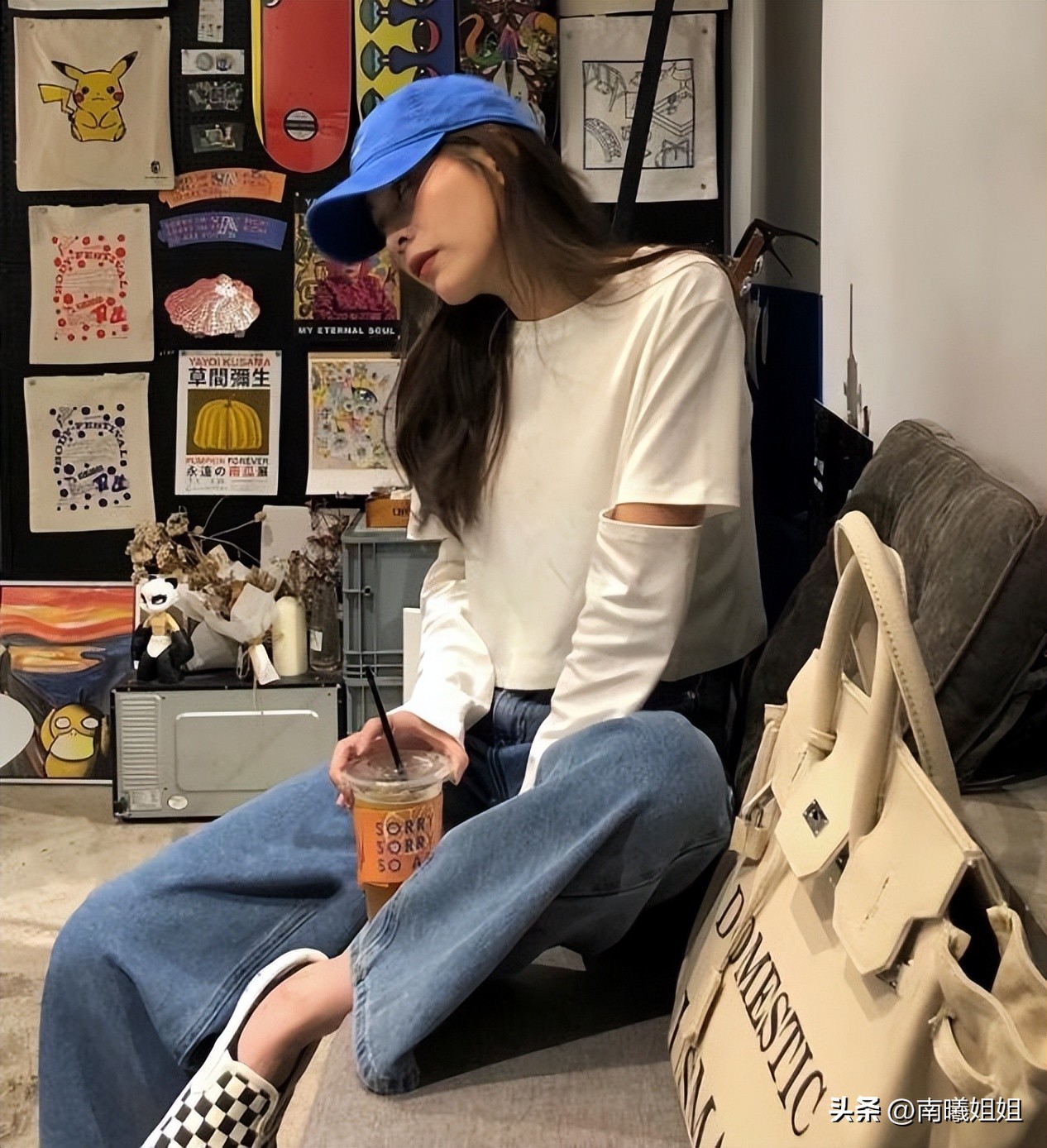 懒人鞋慵懒风搭配,夏季百搭潮流懒人鞋