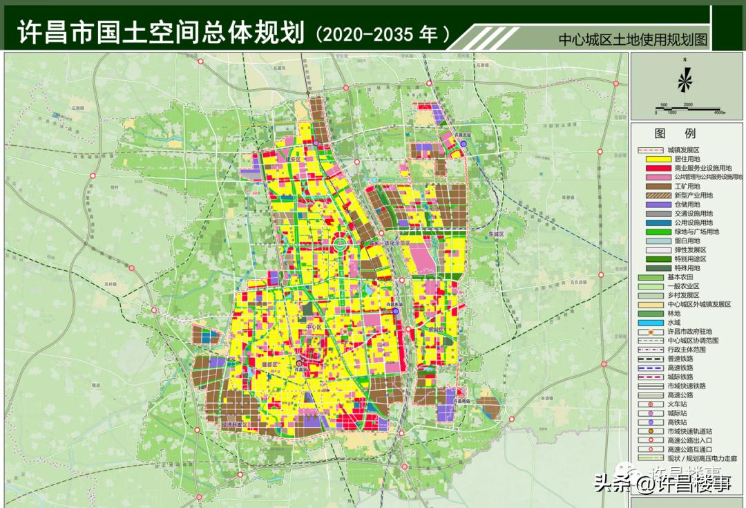 许昌市2035年高速最新规划图,许昌市规划建设的铁路线