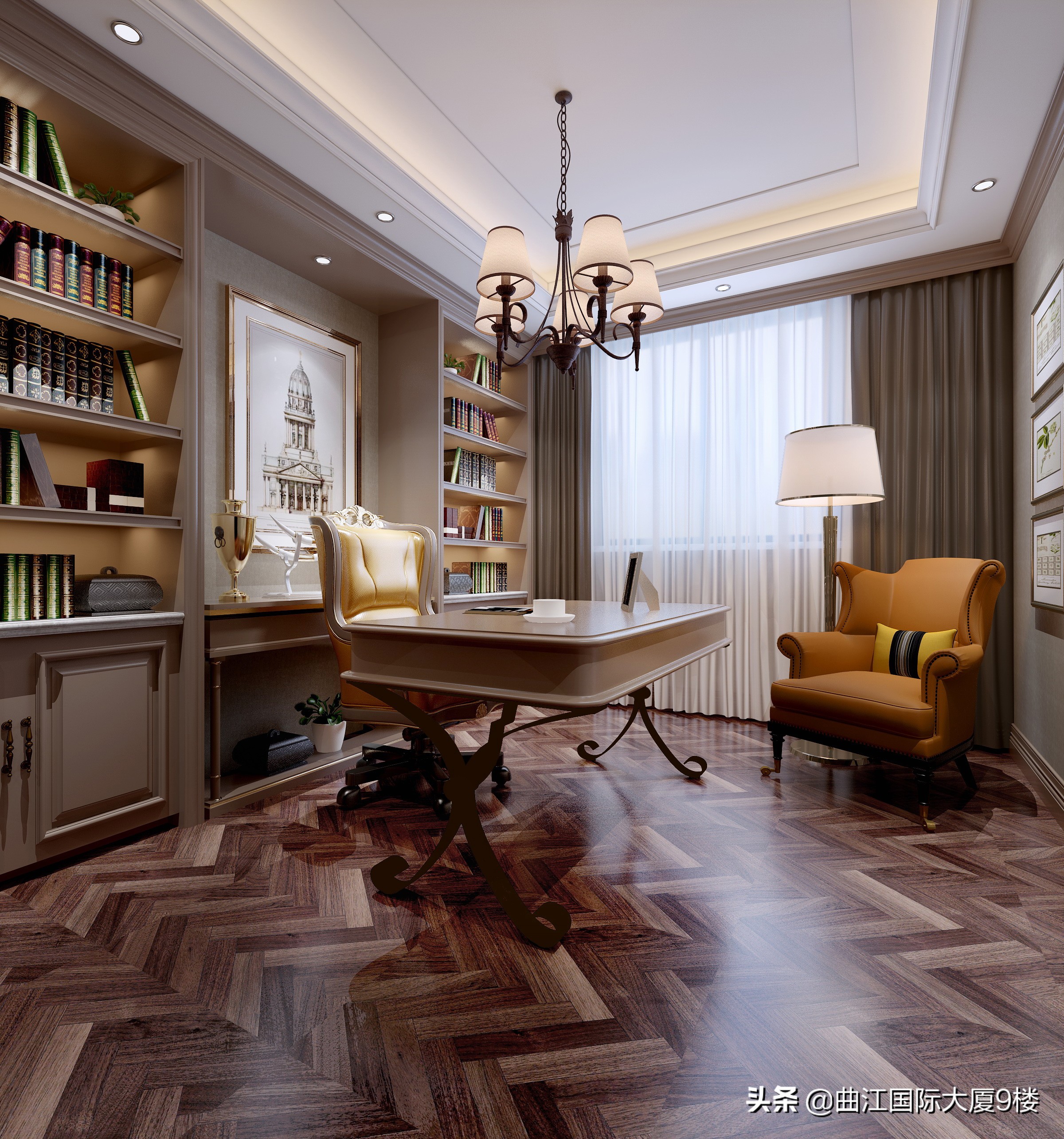 曲江香都顶跃装修,曲江玫瑰园复式装修效果图