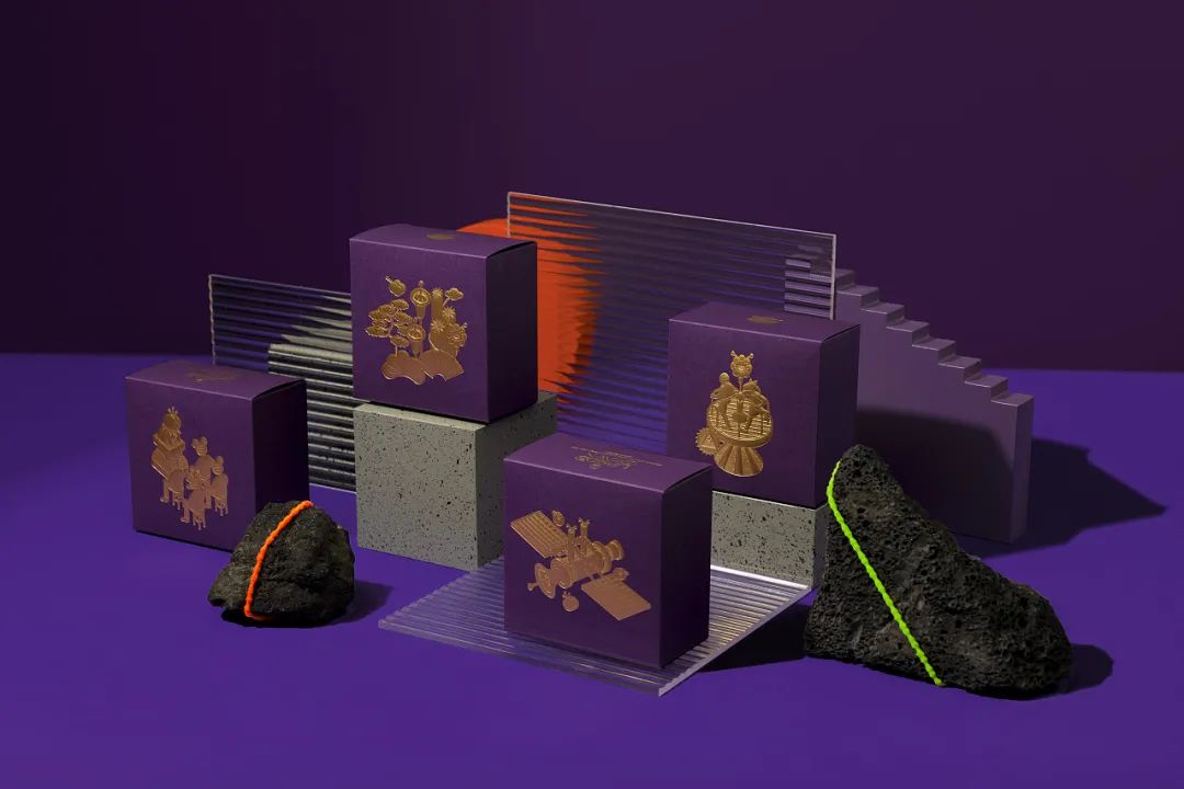 中式糕点国潮风包装盒,极简国潮风食品包装