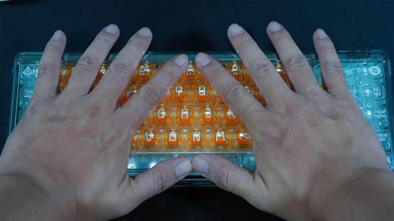 lofree洛斐机械键盘测评,洛斐全透明机械键盘