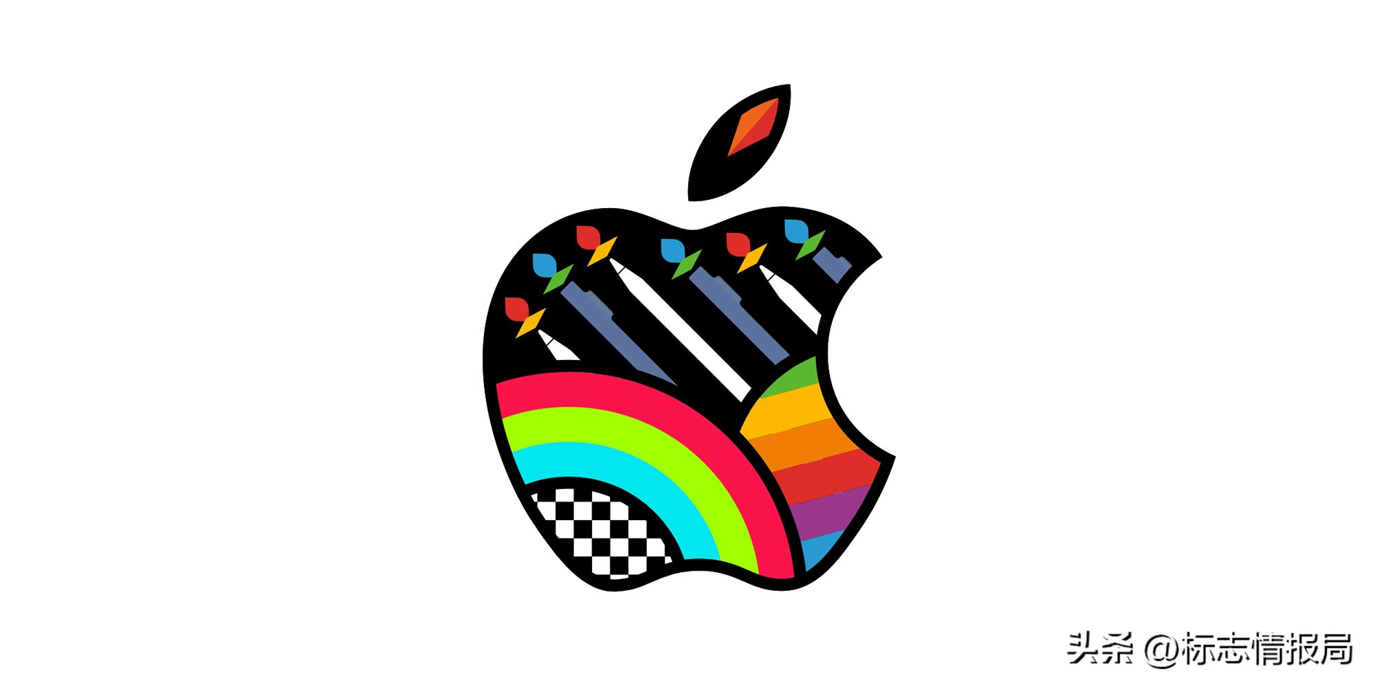 苹果applestorelogo演变史,苹果全球第一家applestore
