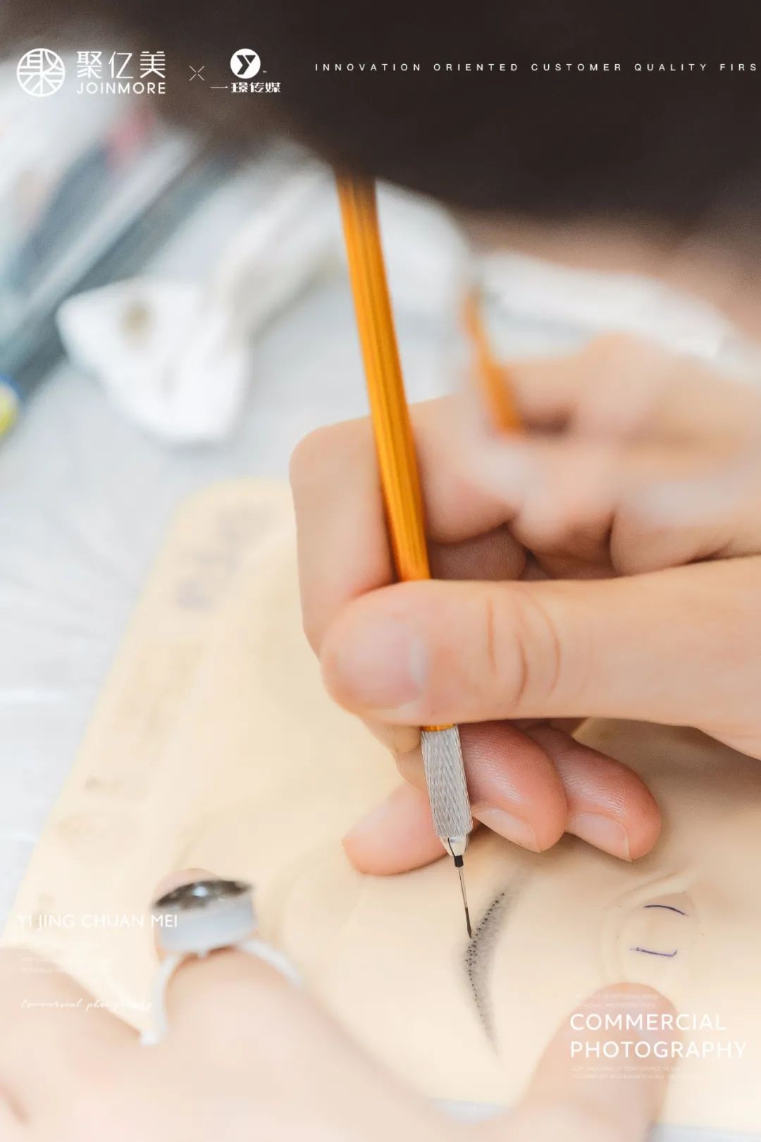 纹绣师第1次纹眉注意的事项,纹绣知识分享纹眉颜色过浓怎么办