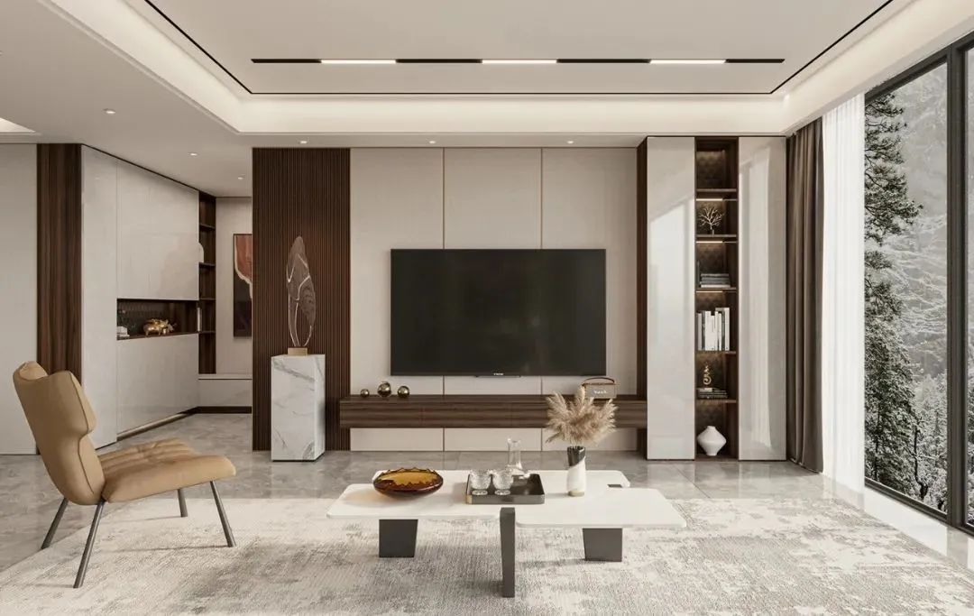 门墙柜一体装修效果图流行吗,现代门墙柜一体化设计推荐