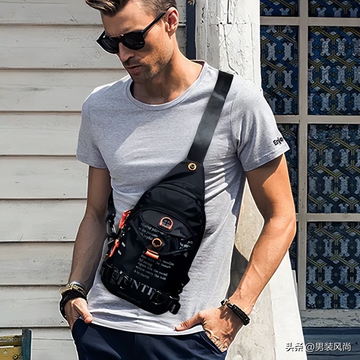 大容量包包高级感简单大方搭配,夏季型男必备的6款包包搭配指南