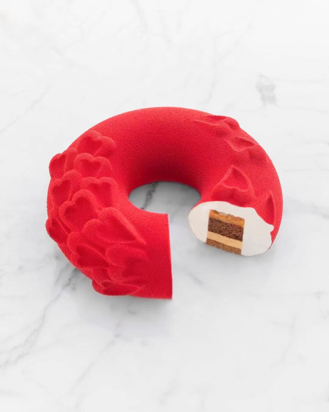 蛋糕切面,蛋糕两层夹心切面图片