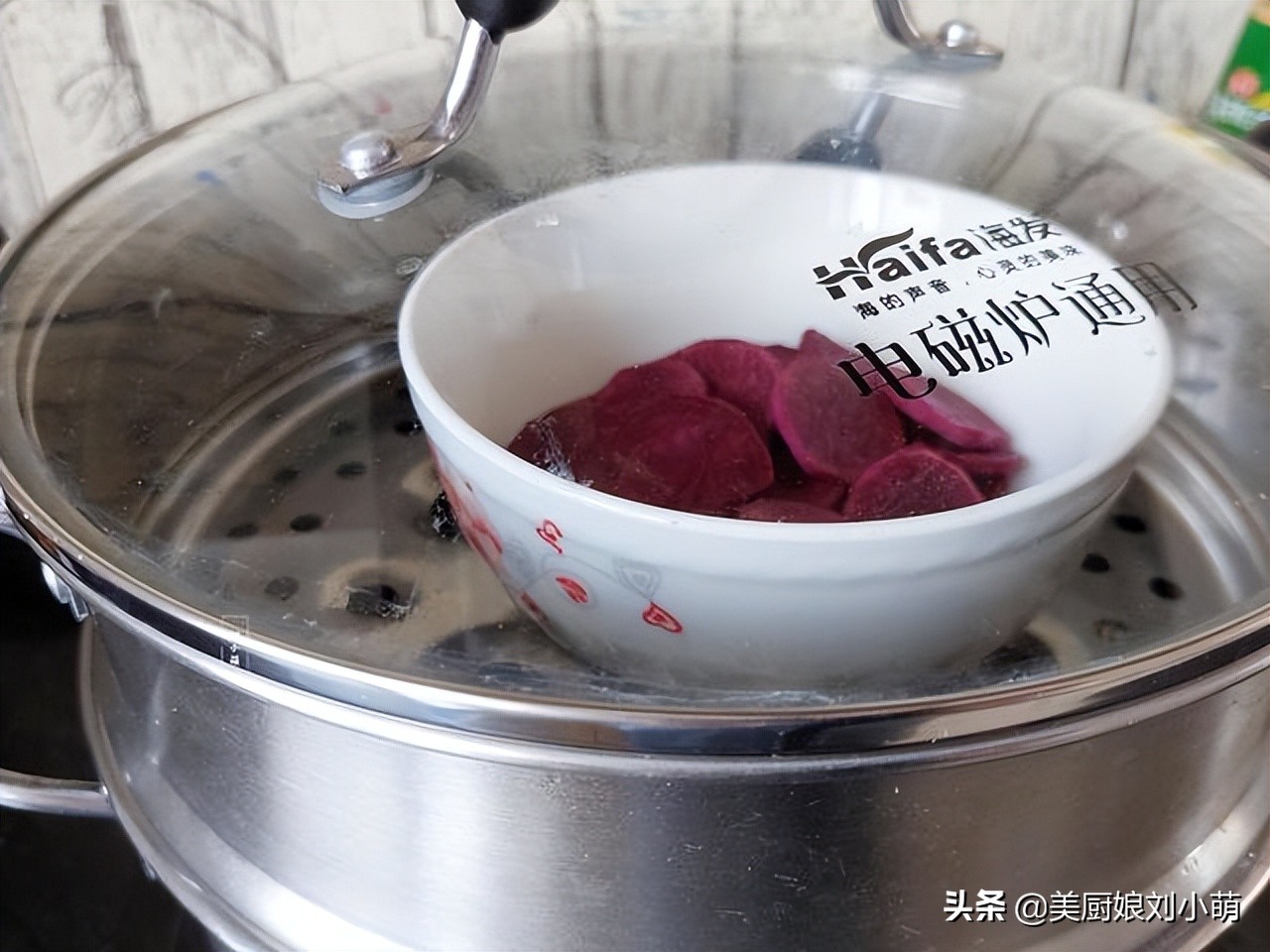 1个紫薯1碗西米教你秘制小糕点,紫薯西米最正宗的做法