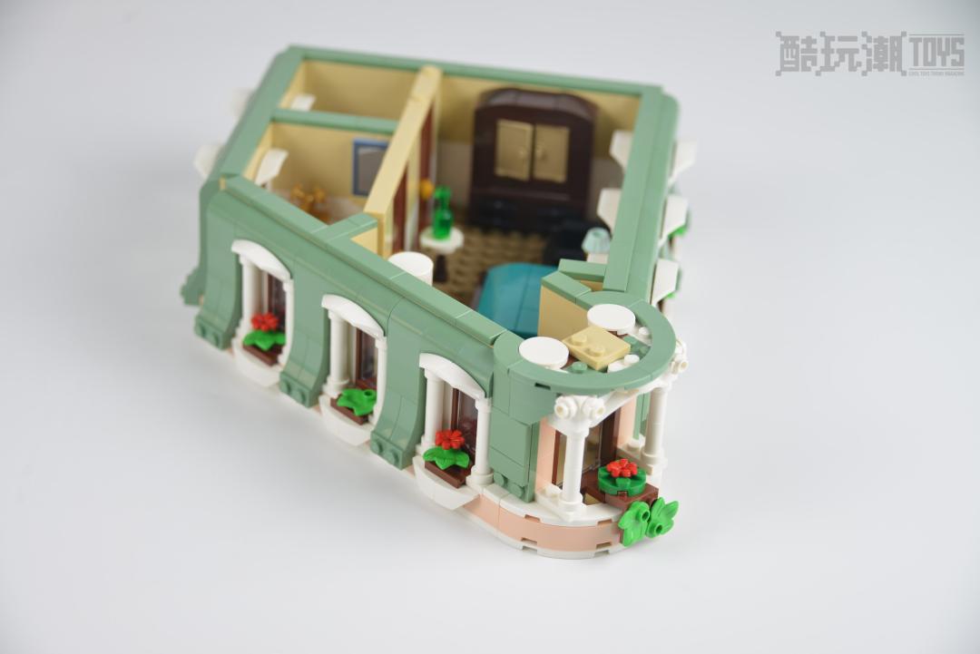 乐高街景巴黎转角内部细节,乐高转角精品酒店开箱视频