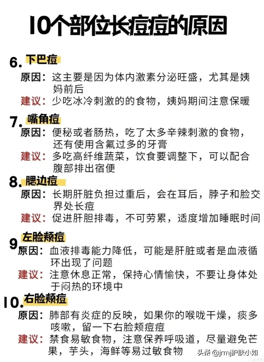 痘痘反复注意一个小细节,一直反复长痘痘是身体出现了警告