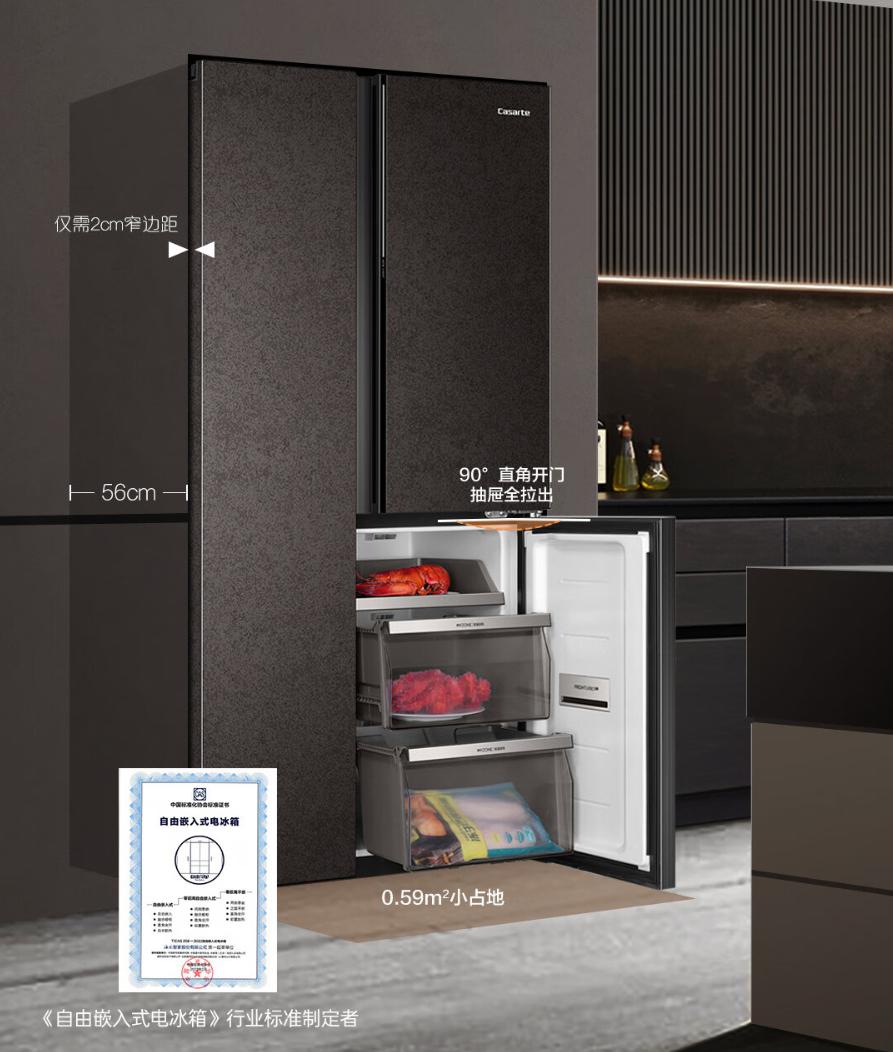 厨房冰箱尺寸大小标准对照表,海尔冰箱双开门冰箱尺寸