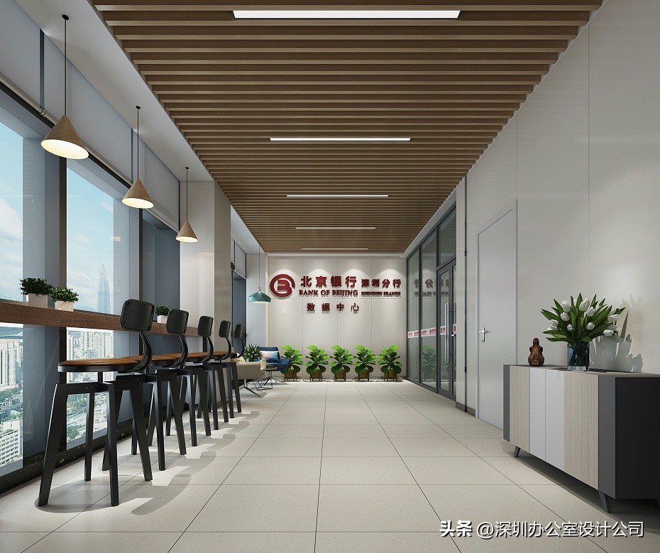 银行大厅设计装修案例分析,银行办公室高端装修设计方案