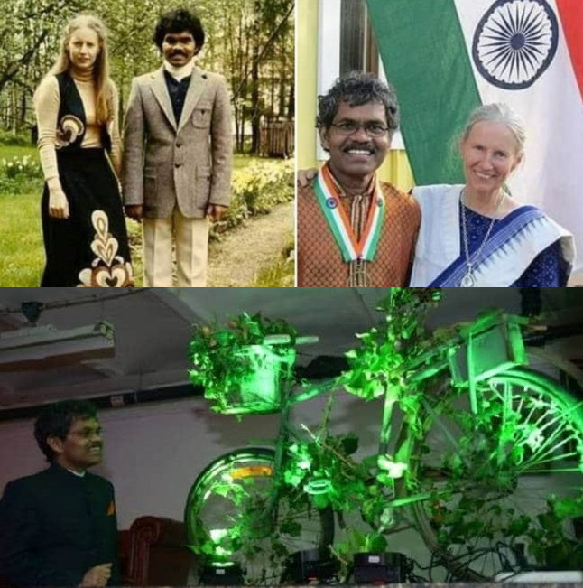 印度男子骑自行车去瑞典,印度小伙骑自行车追求瑞典女孩