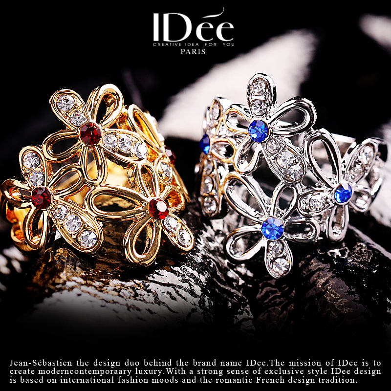 香奈儿法式复古蕾丝花朵戒指,法式复古蕾丝花朵戒指