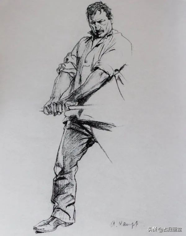 德国素描大师，康波夫严谨的素描