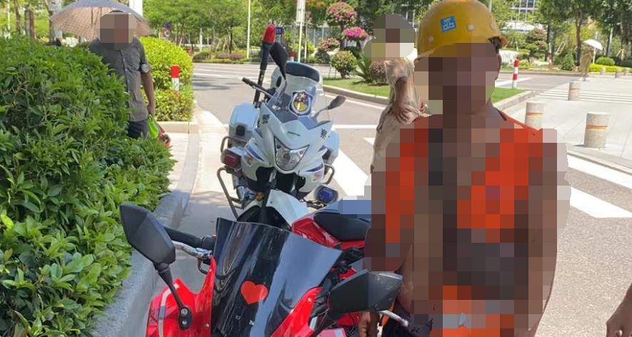 珠海交警追捕精神小伙飙车视频,珠海五辆摩托车被抓