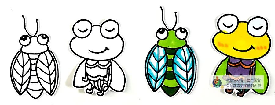 少儿创意绘画作品撕贴,缤纷夏日的儿童撕贴画