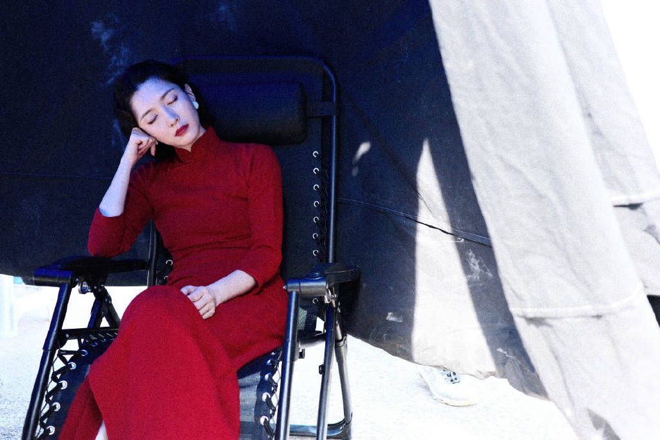 旗袍江疏影,江疏影旗袍照