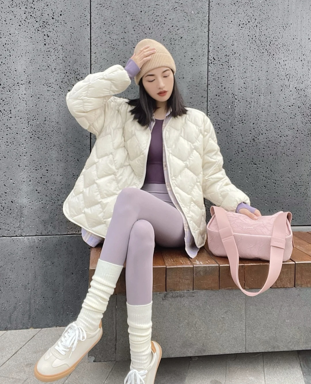 瑜伽裤穿出自然不做作风情,瑜伽裤穿出高级感