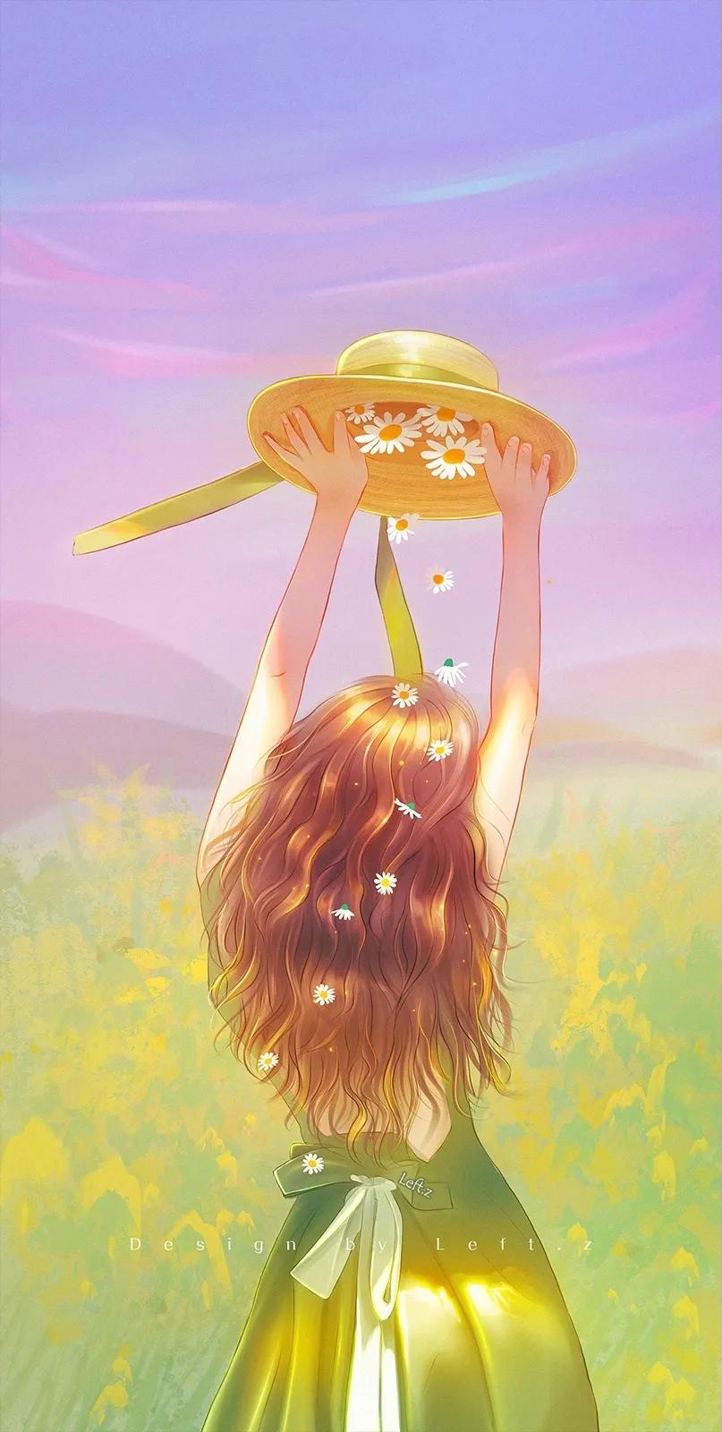 唯美动漫手绘壁纸,壁纸大全唯美手绘女生