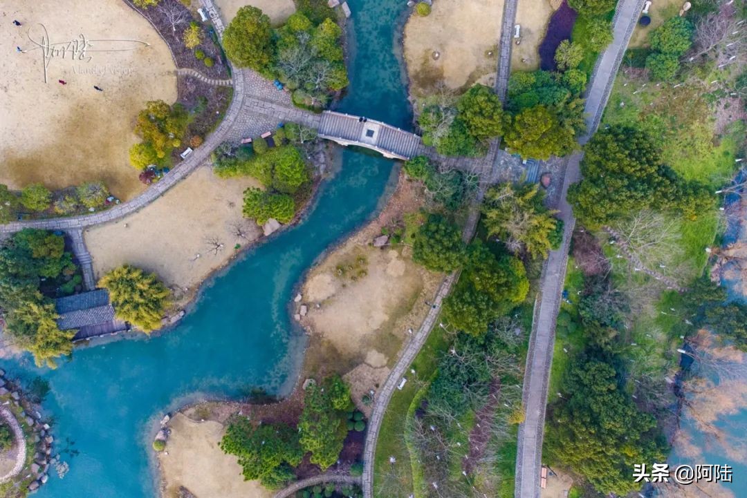 桃花源景区拍照怎么拍出高级感,桃花源的桃花航拍