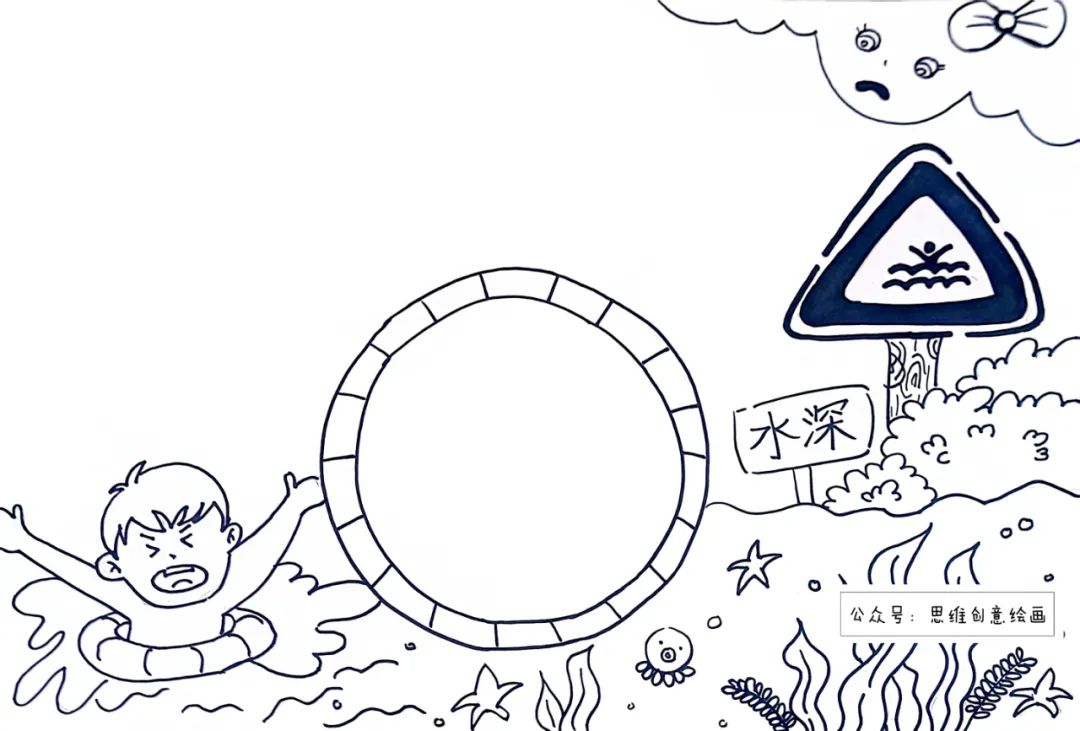 防溺水手抄报高难度一等奖,防溺水手抄报简单漂亮第1名