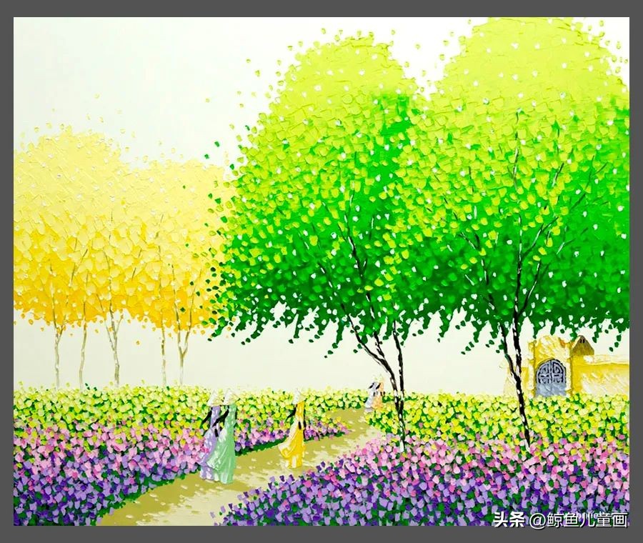 色彩丰富的绘画作品中国风,色彩鲜艳视觉冲击力强的绘画作品