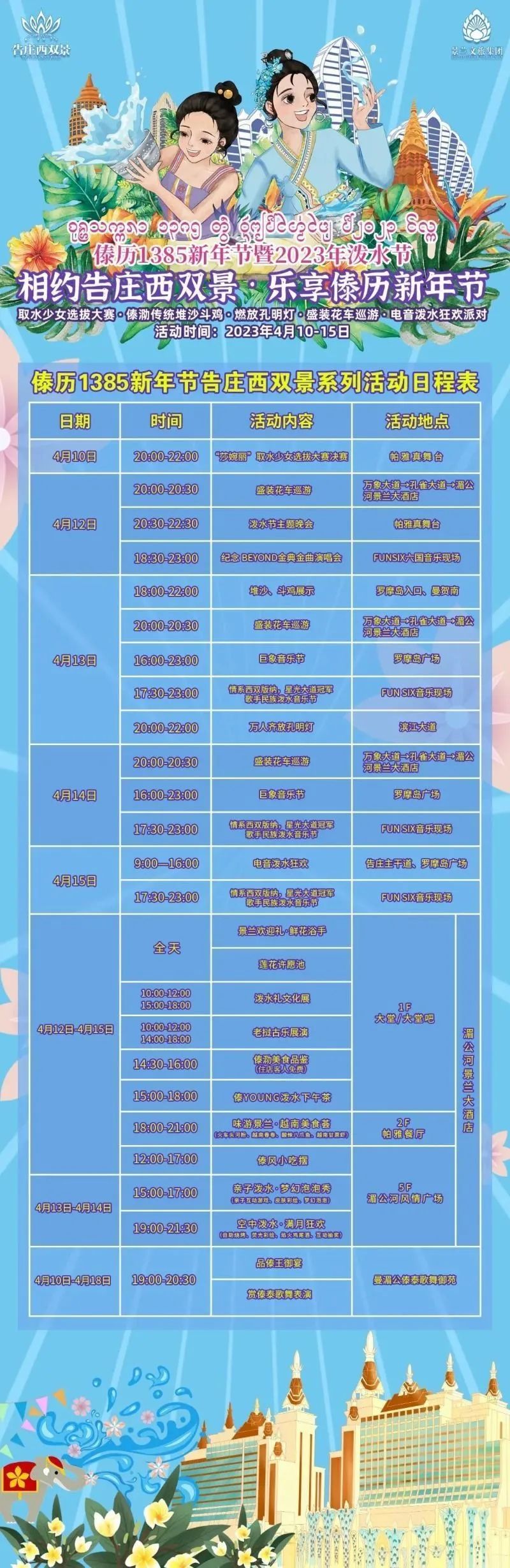 西双版纳泼水节活动攻略,西双版纳泼水节准备的怎么样了