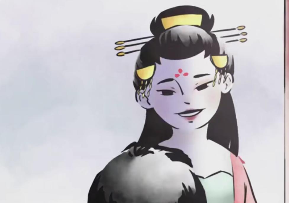 水墨风动画《裹脚少女》，被束缚的不仅是脚，还有向往自由的灵魂