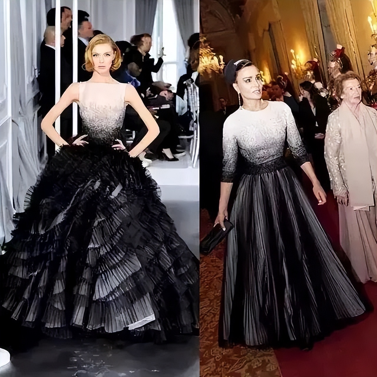 卡塔尔皇太后莫扎一身衣着,卡塔尔太后莫扎走路带风