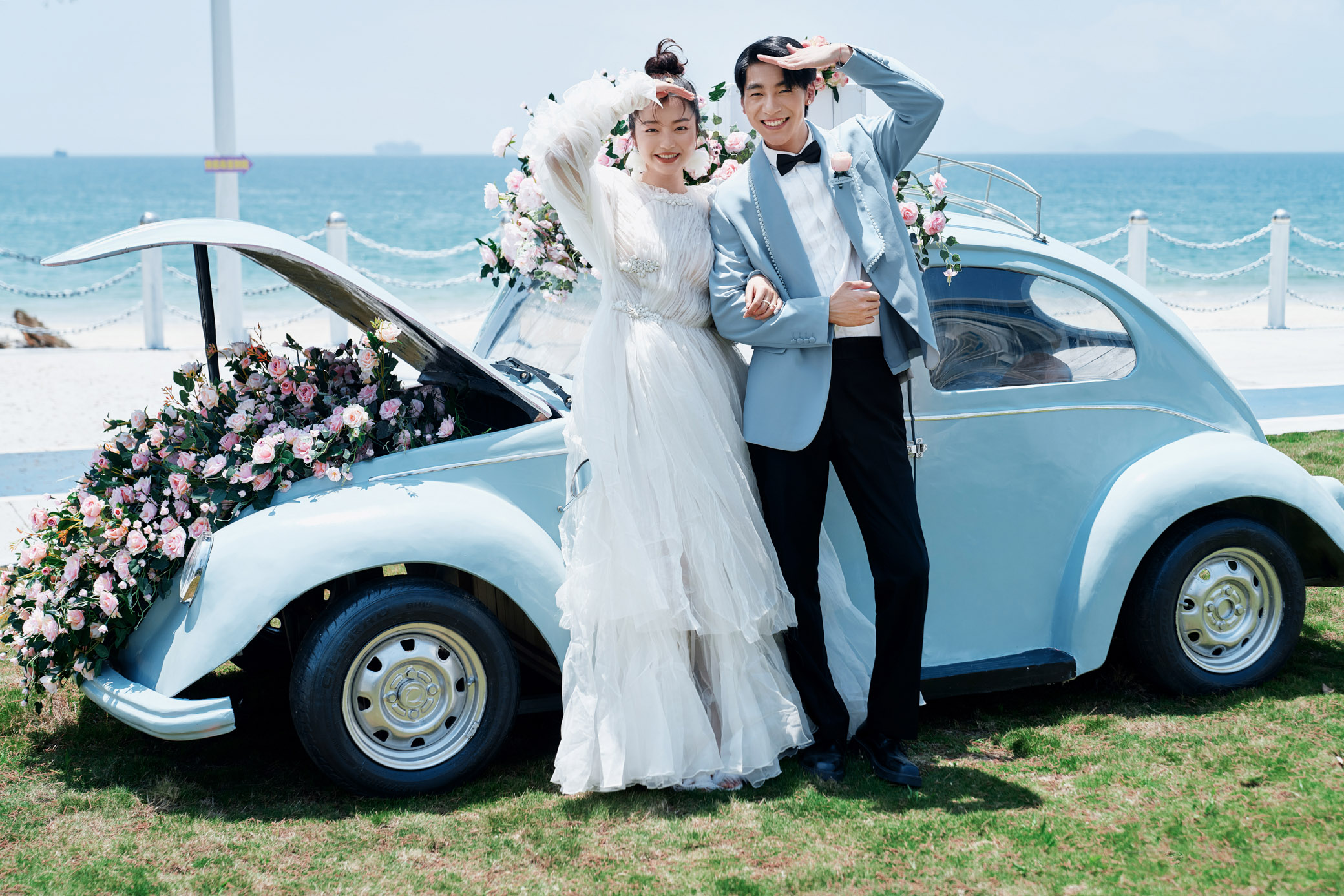 拍摄婚纱照最好的技巧,拍婚纱照姿势大全室外