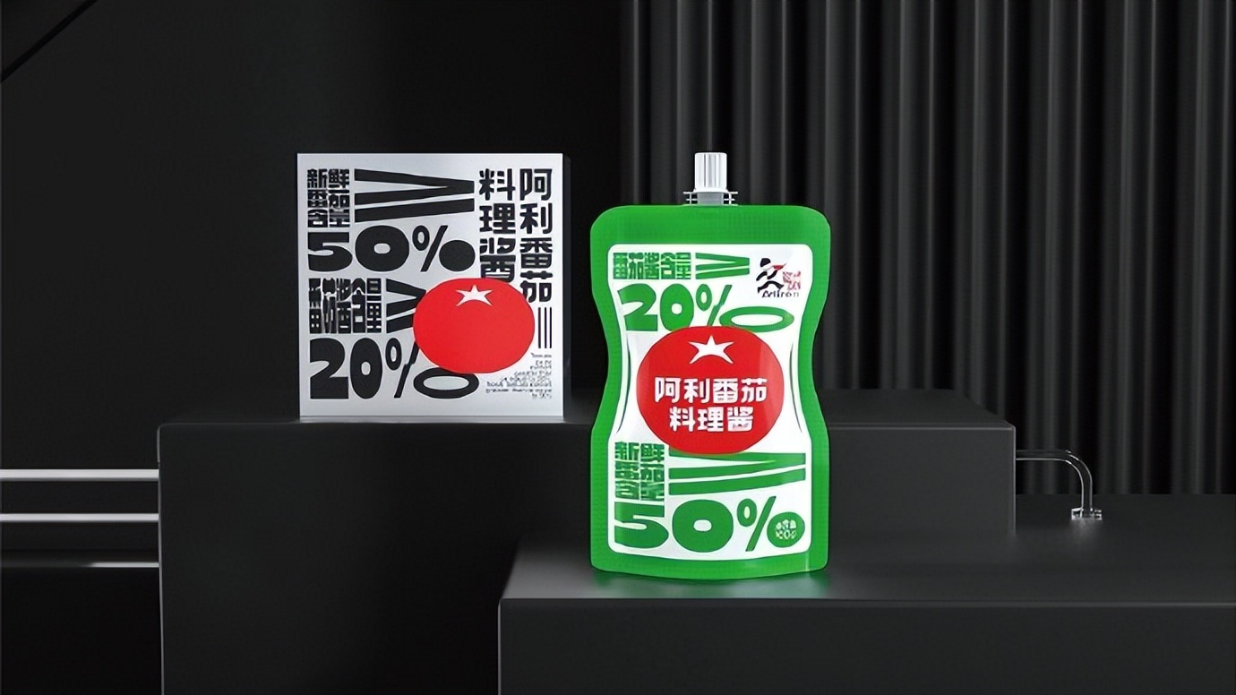 番茄酱包装设计,日本番茄酱包装设计