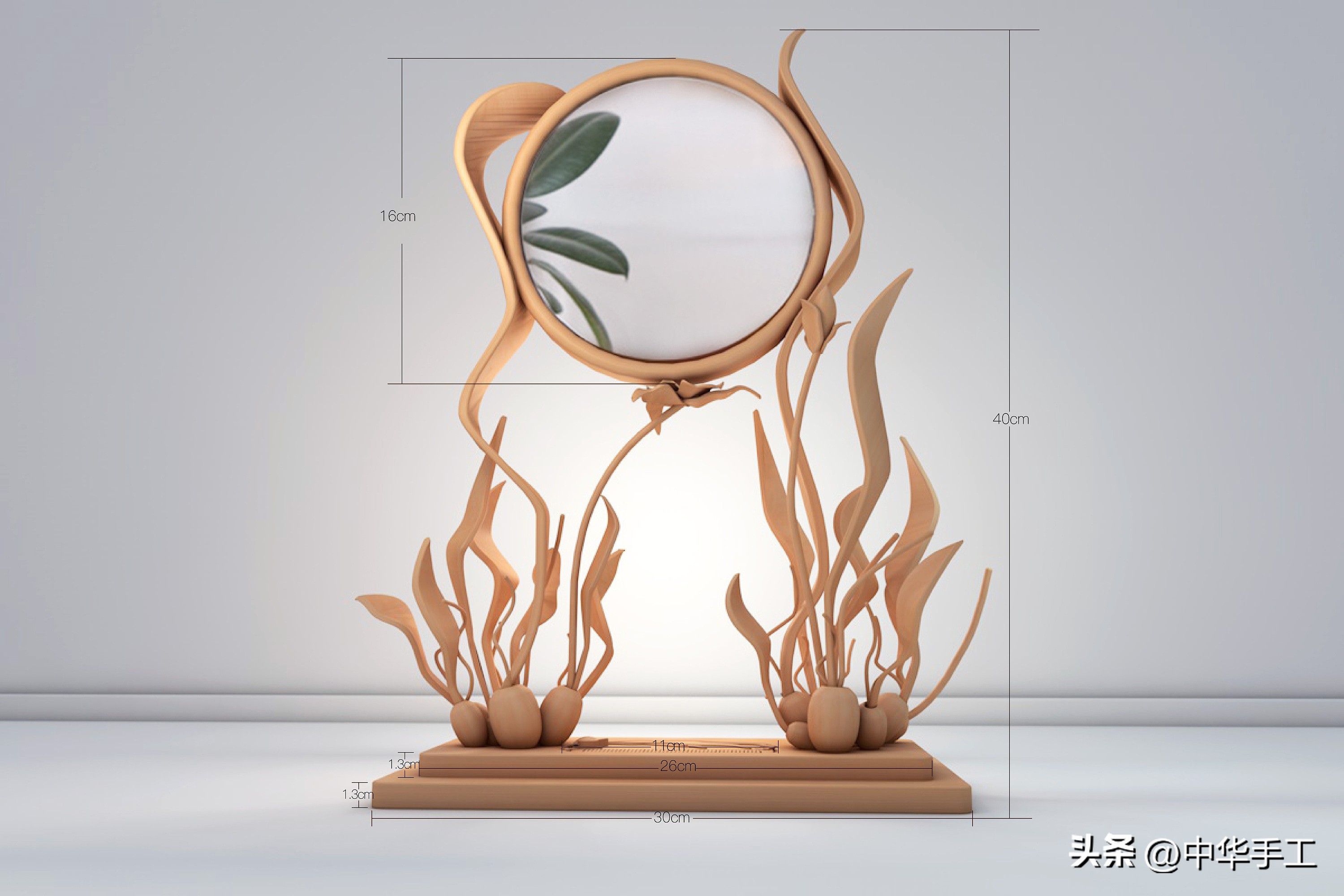 木梳简单设计图,手工木梳设计