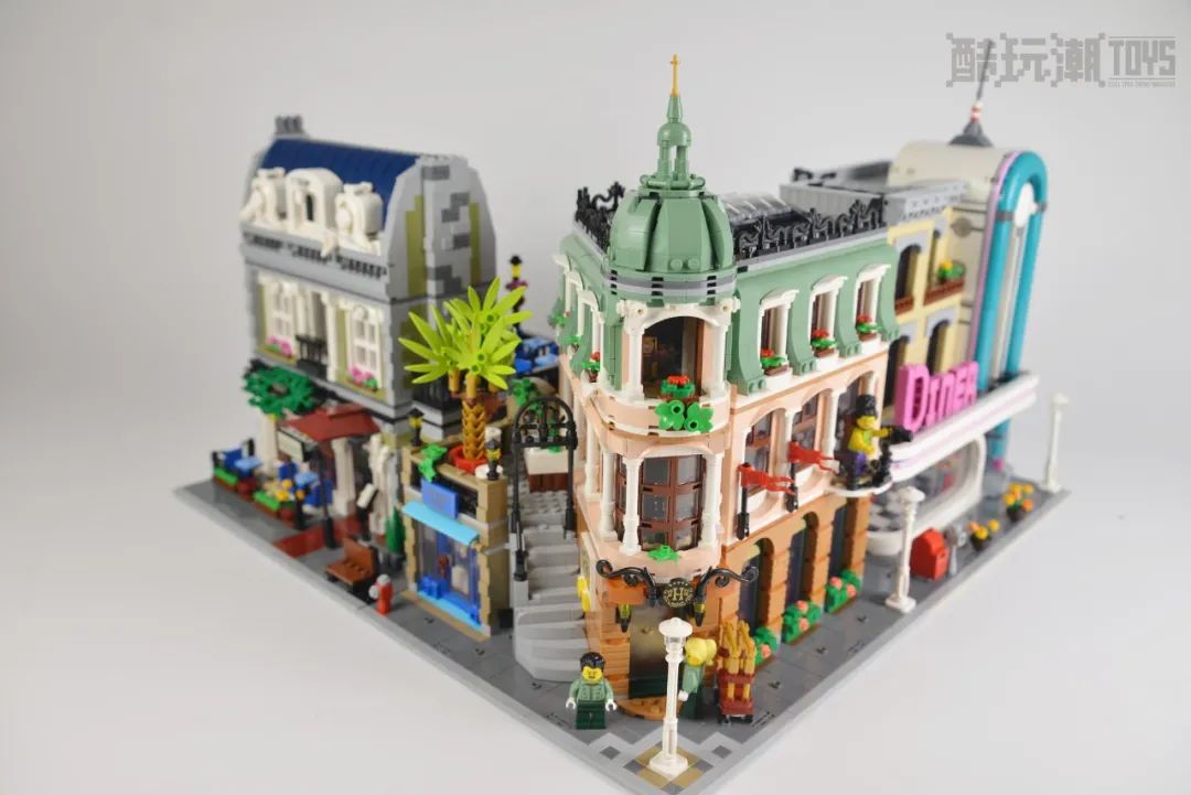 乐高街景巴黎转角内部细节,乐高转角精品酒店开箱视频