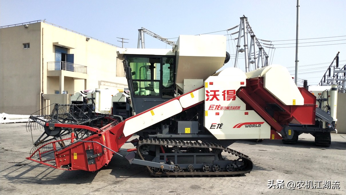 大型水稻收割机全过程,史上最快的水稻收割机