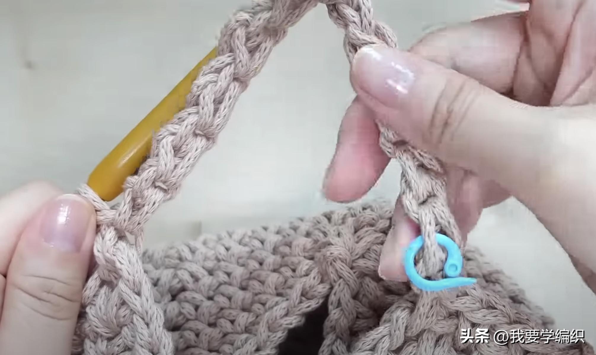 适合小姑娘提的手提包编织教程,小巧型编织包