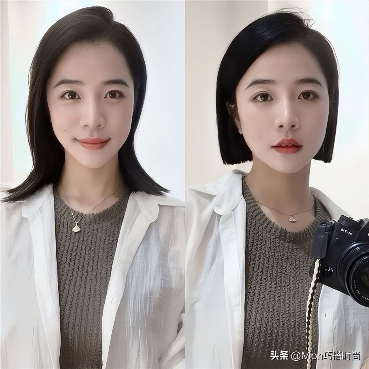 脸小颈短的人适合什么发型,减龄显发量多的齐肩发发型