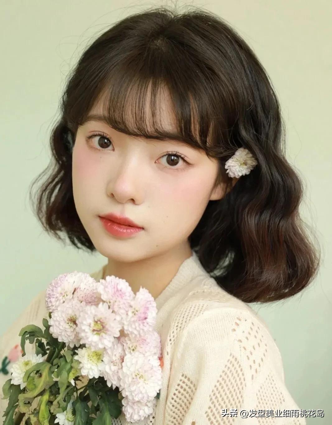 温柔蛋卷头,烫短蛋卷头