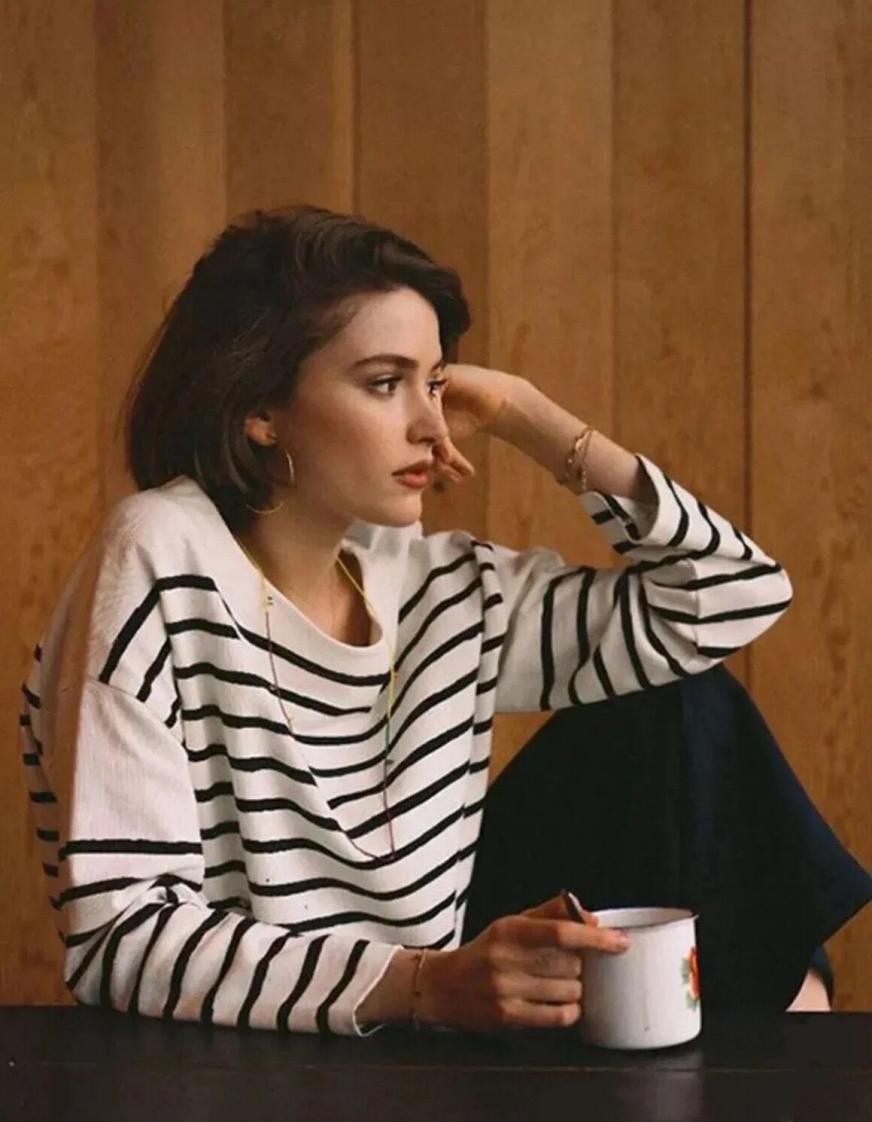 经典条纹衫的三种搭配,条纹衫怎么穿好看