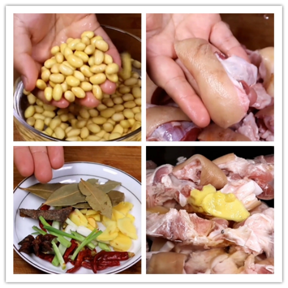 砂锅黄豆炖猪蹄猪蹄怎么能软烂,炖猪蹄快速软烂的诀窍